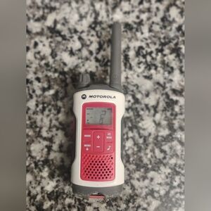 Motorola Red and Gray Two-Way Radio